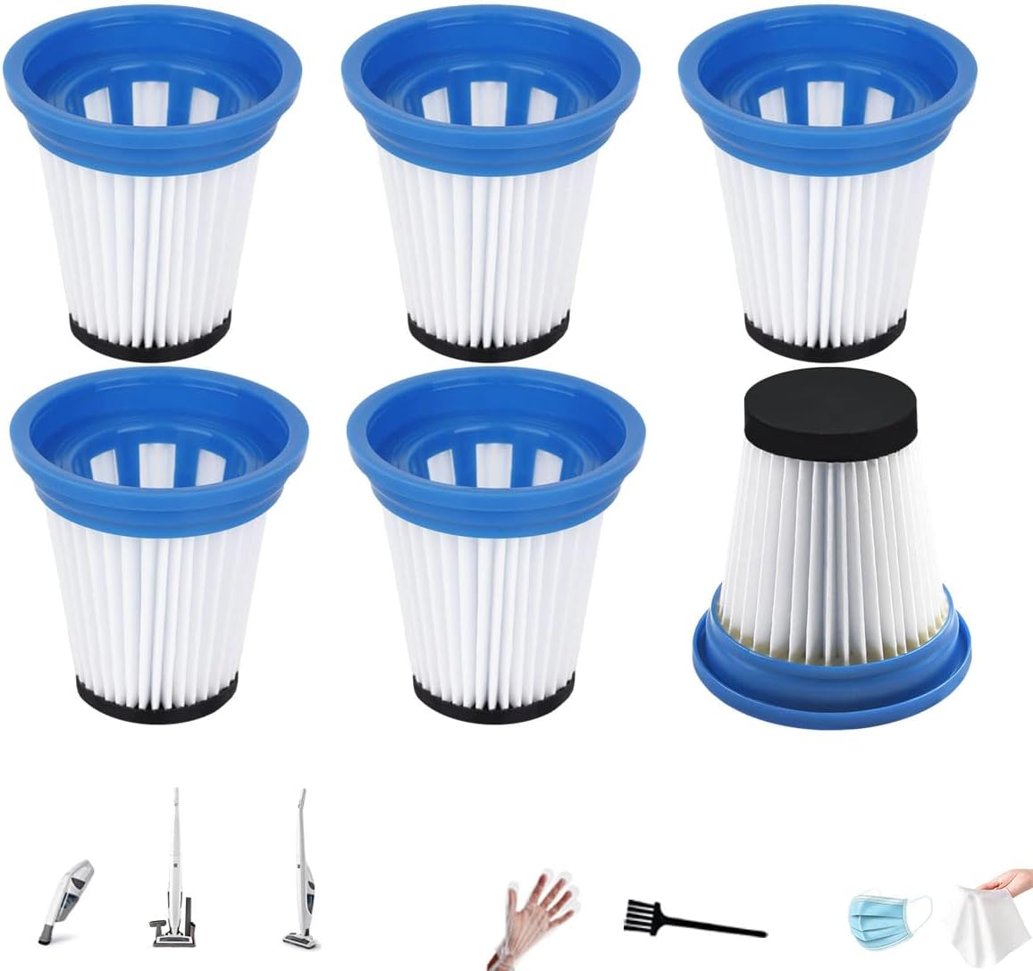NKA 6 Pack HEPA Vacuum Filter for Kenmore DS1030 DS1020, Washable Reusable