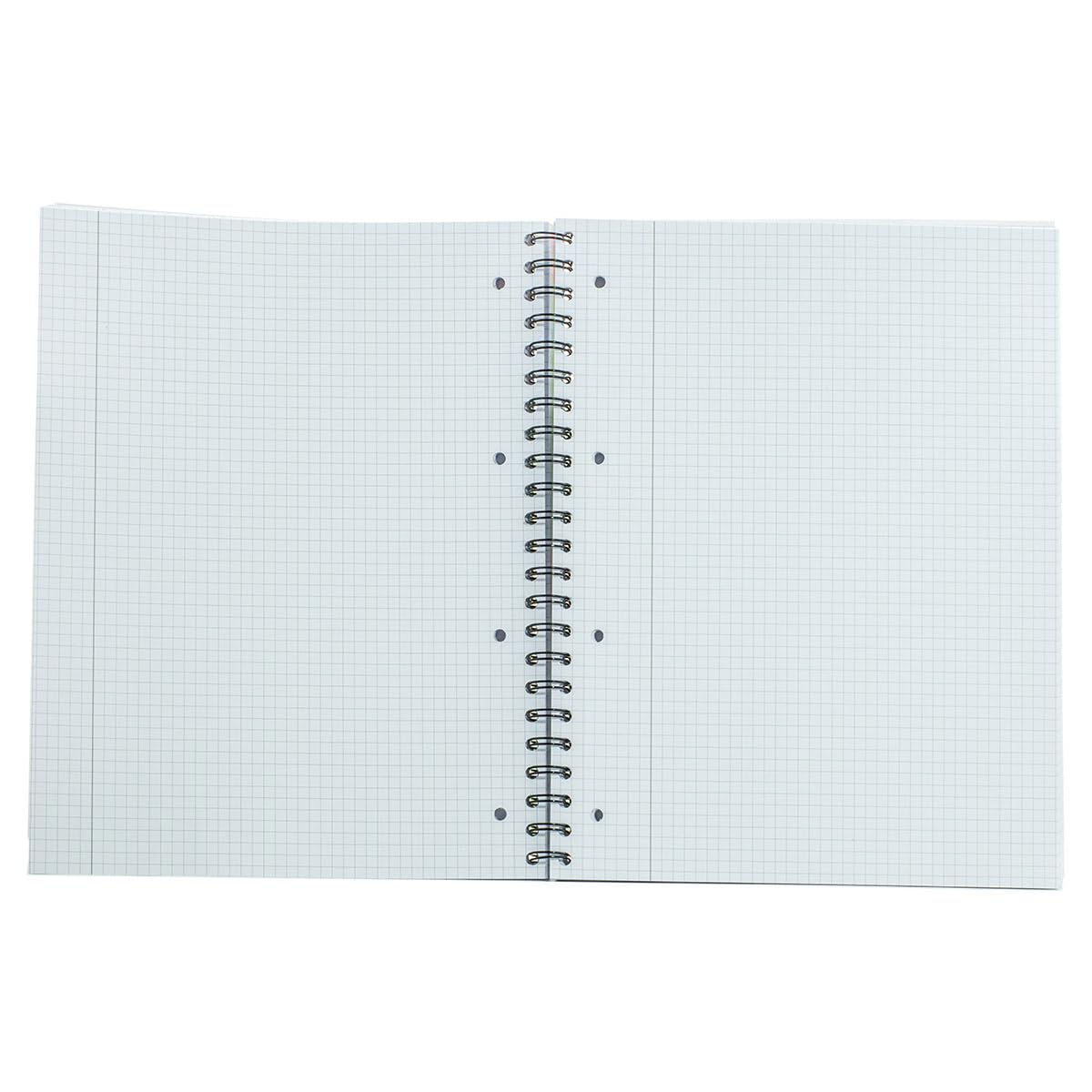 Jotta-Notizblock, A4, kariert, Spiralbindung, mit hochwertigem Schreibpapier, 220 Seiten, hochwertiges weißes 80 g/m² kariertes Papier, 4-Loch-Ränder und perforierte Kanten, ideal für