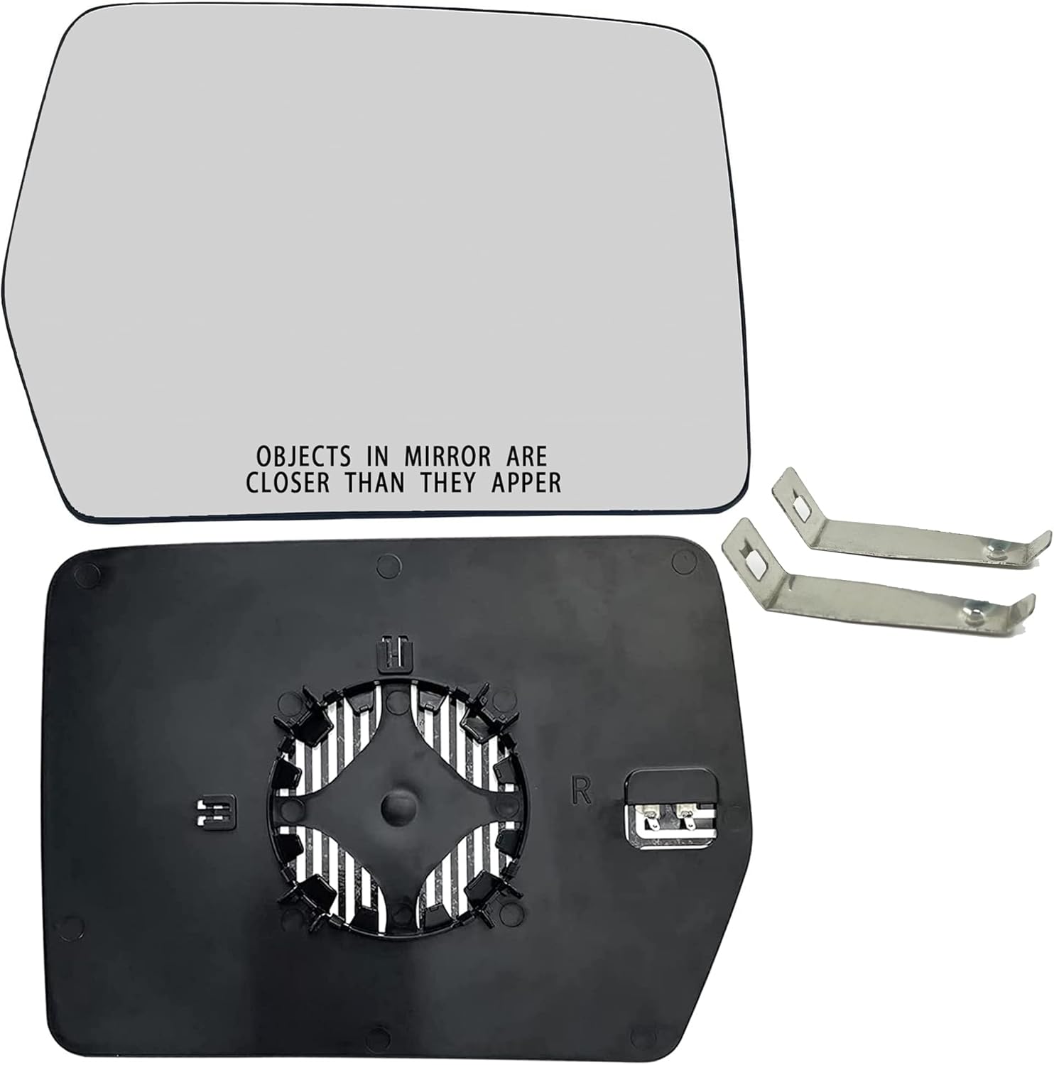 F150 Espejo calefactable para el lado del pasajero, compatible con Ford F150 2011-2014 con calefacción eléctrica eléctrica del lado derecho con