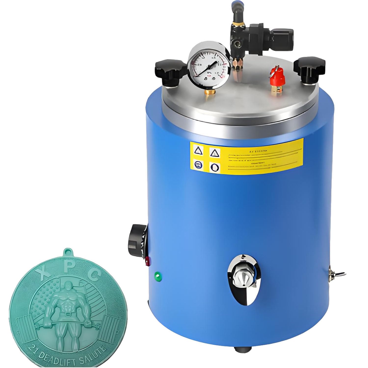 AiODiO 500W Wax Injection Machine,Adjustable Temperature 30℃-110℃ Wax Casting Machine, Round Barrel Mold Casting Wax Injection Wax Machine for Jewelry Wax Injection