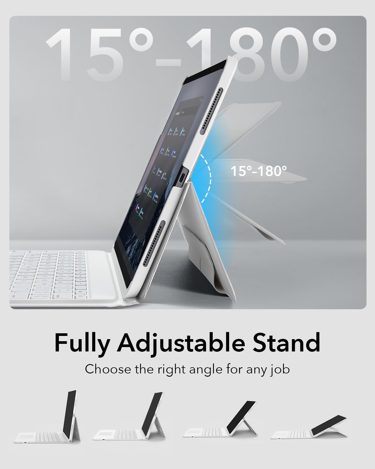 ESR Ascend for iPad Keyboard Case, iPad Pro 12.9 (2022/2021/2020