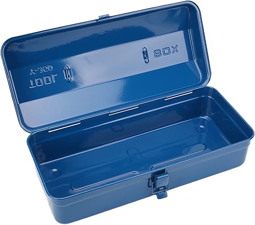 Miniatura 7 de Portable Tool Storage Box Large Capacity Steel Tool Organizer Toolbox for Car Auto Repair Tools Blue 13.8x5.9x4.3in