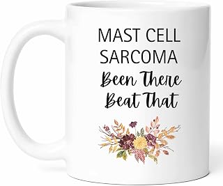 Beat Mast Cell Sarcoma Mug - Coffee Cup - Awareness Funny Gift From Family - Tea Mugs - Tumor Fighter Cups - 11 Oz Ceramic Gifts For Patient, Birthday, Him, Her, National Month, Support, Health