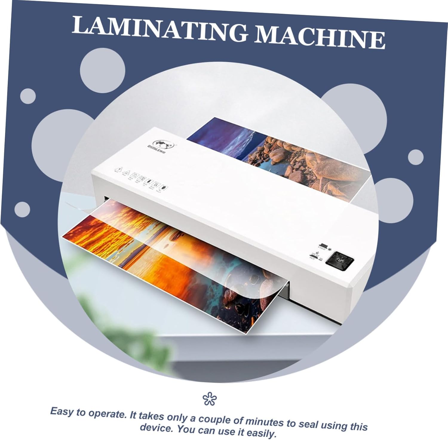Thermal Laminator Machine Desktop Laminator Machine Laminating Personal Efficient Lamination Versatile Use