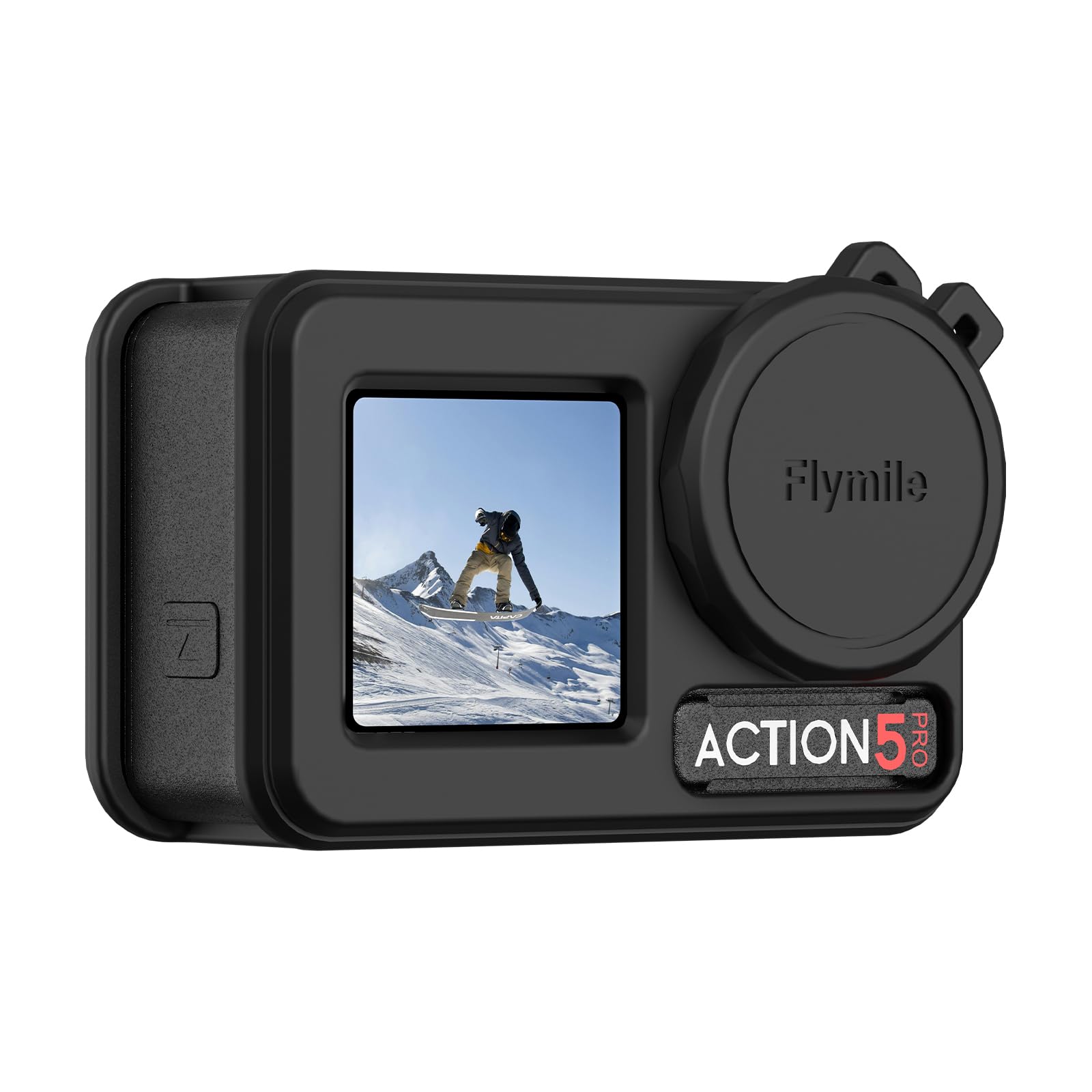 Do Dji Osmo Action 5 Pro silikonowe etui sportowe na obiektyw aparatu obudowa ochronna akcesoria do aparatu sportowego (czarny)