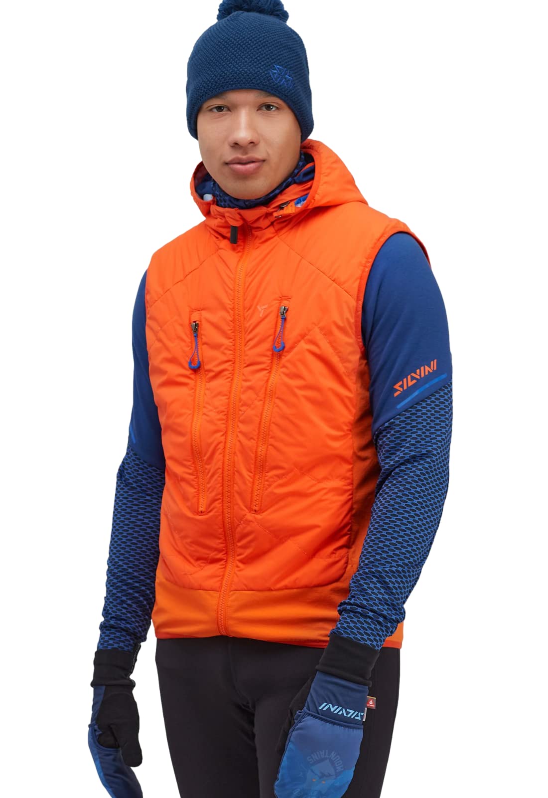 SILVINI Polaro Winter Sports Vest Men's Outdoor Quilted Vest Men's Winter Vest Men's Thermal Vest Men's Ski Touring Vest Running Vest Men's Winter Cross Country Vest Bicycle Vest Men