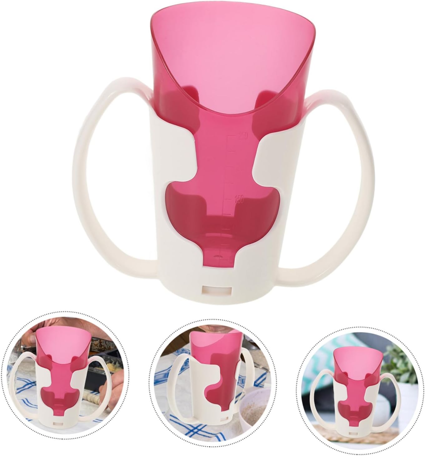 OUNONA Adaptive Utensils Nursing Cup Convalescent Feeding Cup for Bedridden Patients Safety Features