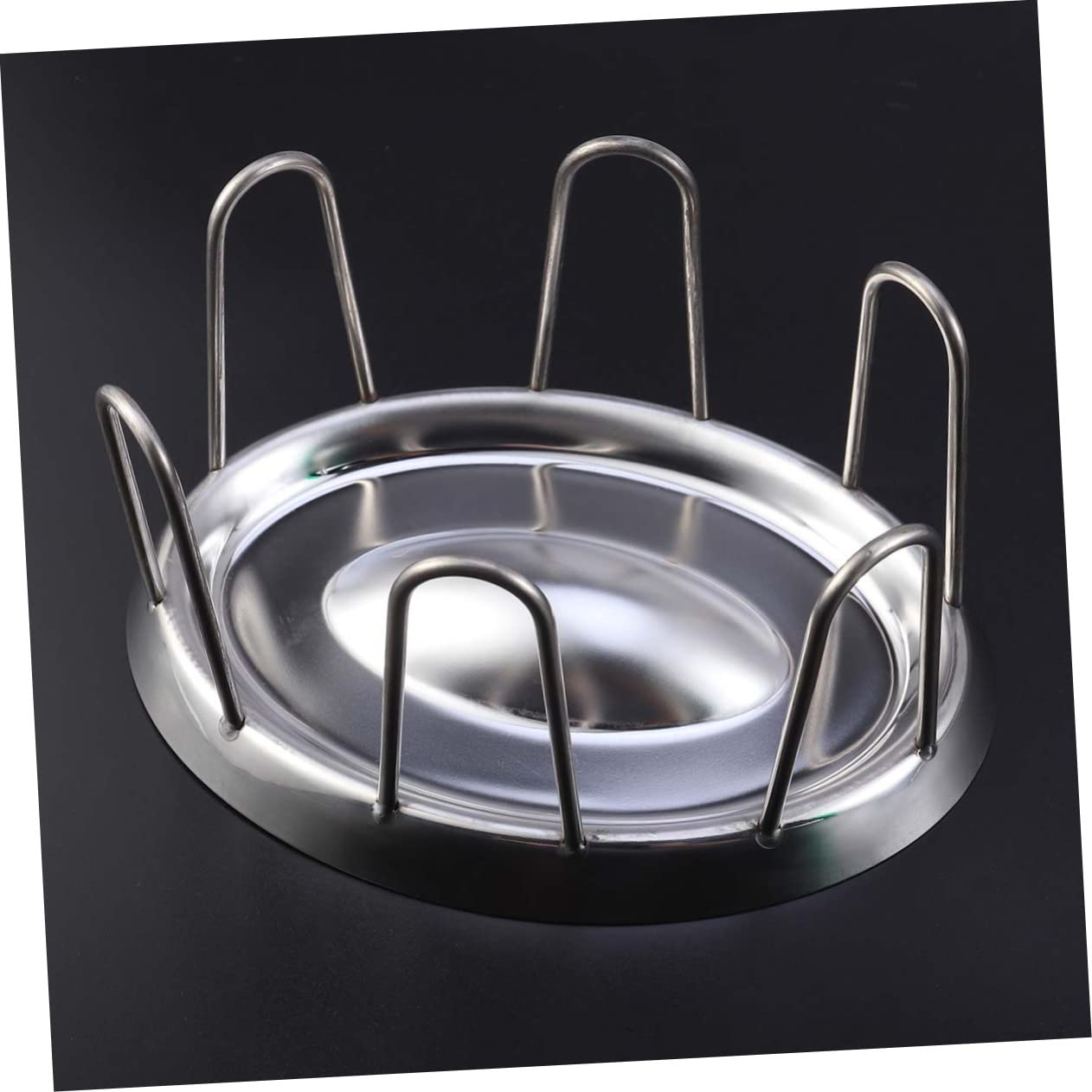 Didiseaon Ciotola per Tartarughe in Acciaio Inox Ciotola per Cibo per Rettili Distributore di Cibo per Tartarughe Forma Rotonda Liscio Facile da Pulire