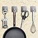 NOVEMBER SPRING Towel Hooks, Self Adhesive Hooks 3M Hooks 304 Stainless Steel Hanging Hooks for Bathroom, Kitchen and Office, Heavy Duty Bathroom Hooks, Key Hook Stick on Wall (4 Packs)