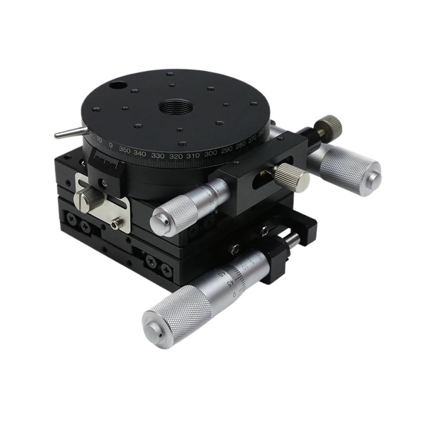 MYXJGNAIY Three-axis Micrometer Translation Rotation XYRG80-R Manual Slide Translation Optical Platform Straightness:5u