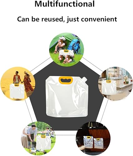 Miniatura 5 de Paquete de 5 contenedores de almacenamiento de granos multigrano para alimentos 1.5L, bolsas selladas a prueba de humedad, bolsas transparentes,