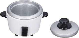 Utensílios de cozinha para casa de bonecas, acessórios de cozinha, panela de arroz em liga, coleção de utensílios de cozinha em miniatura para amadores para festas de fim de ano(novo)