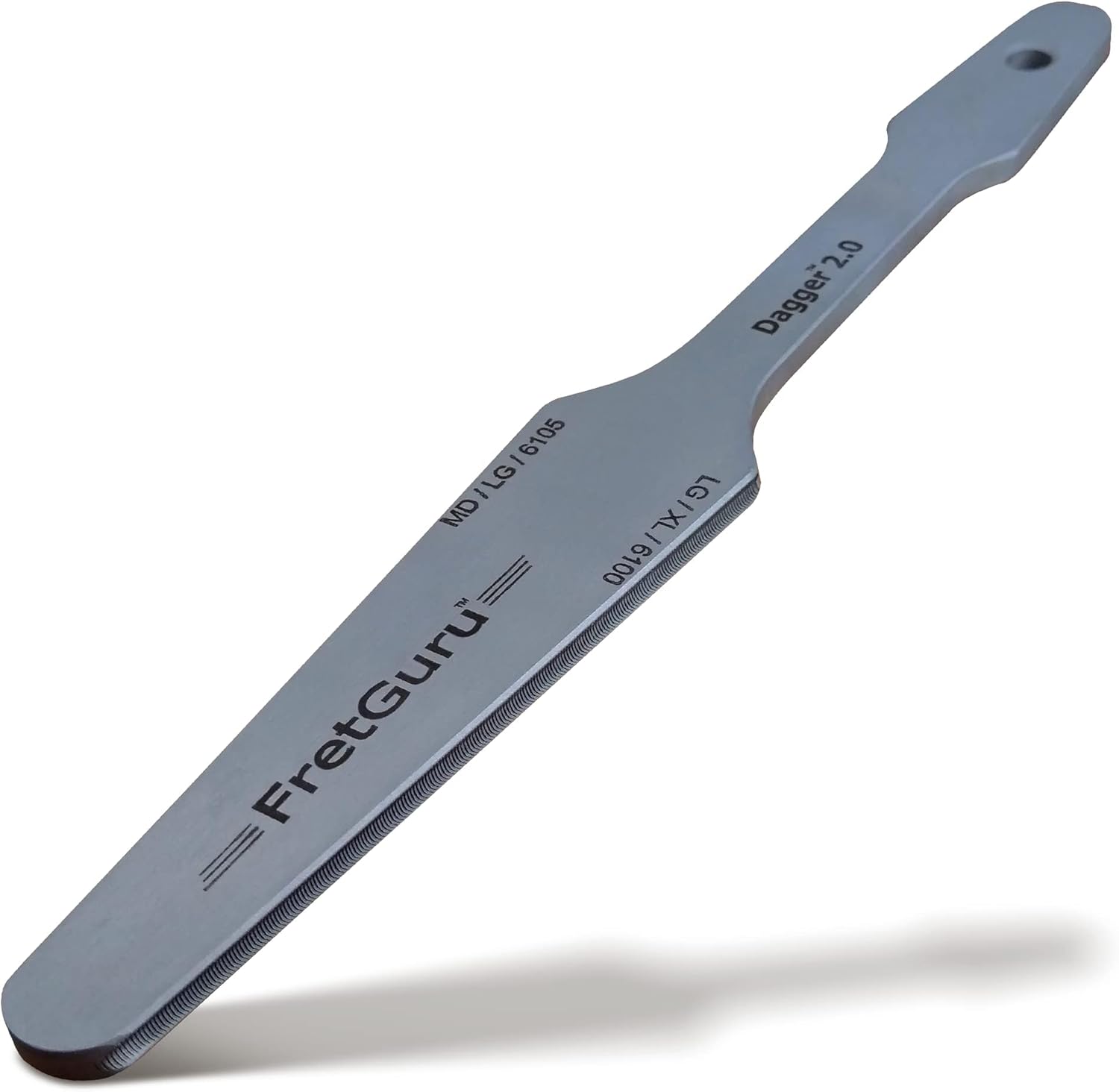 FretGuru Guitar Fret Crowning File - Dual Sided Dagger 2.0 - MD and LG/XL - Ideal for Frets between .080" to .110" wide - Professional Luthier Tool for Electric, Acoustic and Bass Guitars