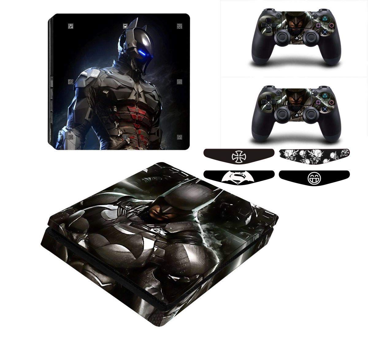 Elton Batman Black Theme 3M Skin Sticker Cover for PS4 Slim .Console and Controllers Full Set Console Decal Stickers for Front & Back 4 Led bar Decal +2 Controller Decal Cover [video game] (B08XPCCKYD) Amazon Price History, Amazon Price Tracker