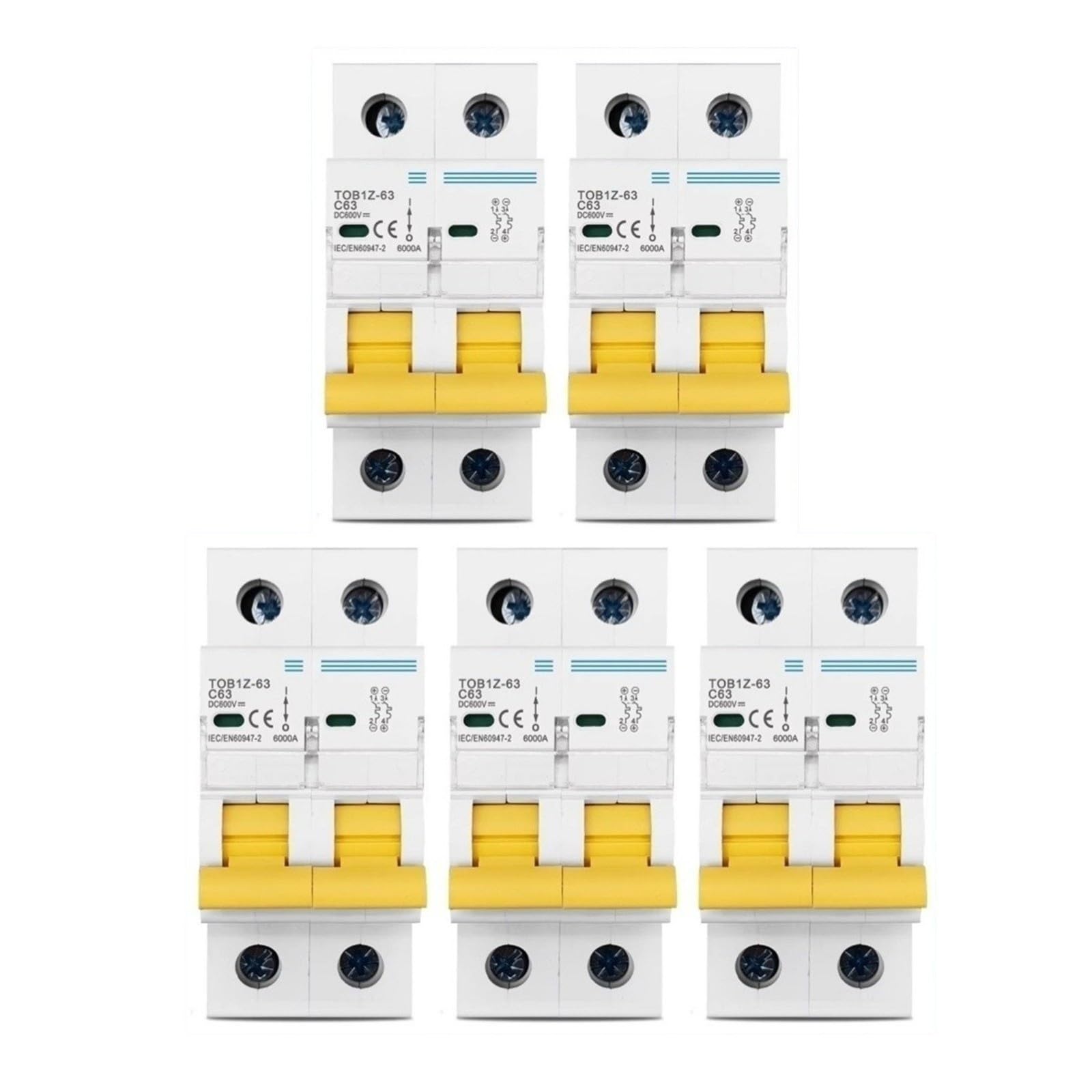 DC MCB Interruttore automatico curva 2P 600 V C for fotovoltaico