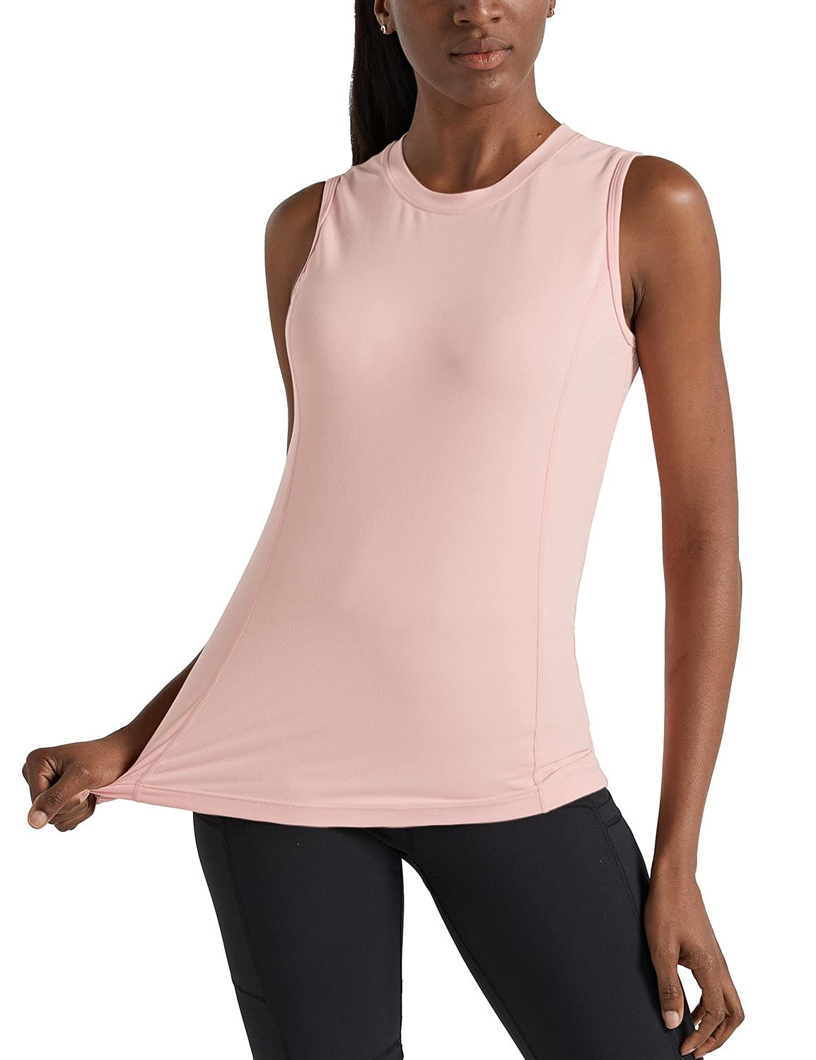 Women's Sleeveless Workout Shirts Lightweight UPF 50+ Running Tank Tops for Yoga, Everyday Casual