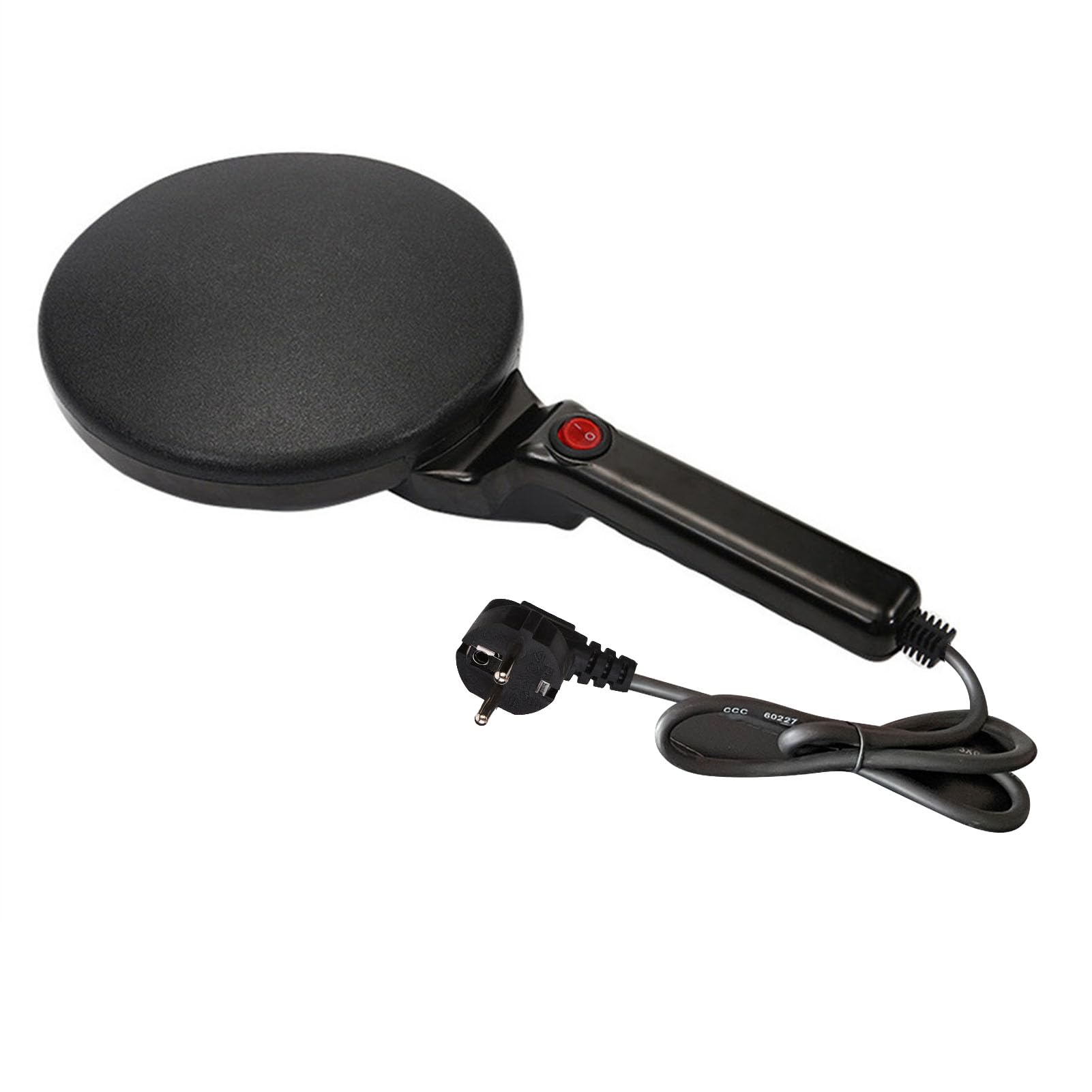 Máquina para Hacer Crepes Eléctrica de 800 W, Plancha para Panqueques Redonda de Plástico Máquina para Hacer Tortillas Eléctrica Portátil Multifuncional para Cocina Casera