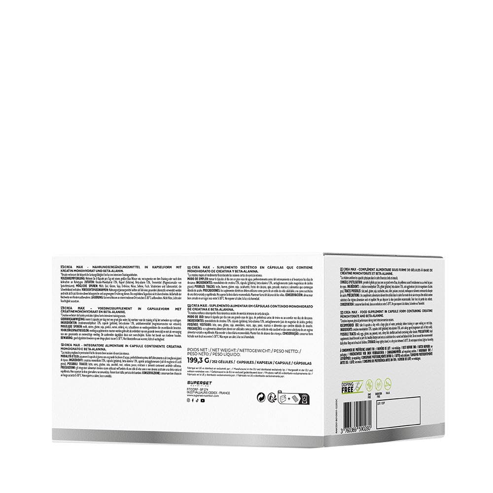 Programa de aumento muscular en seco confirmado - 100% Whey Proteine Advanced 2kg Choco Nut - No Pump Xtreme - Créa Max