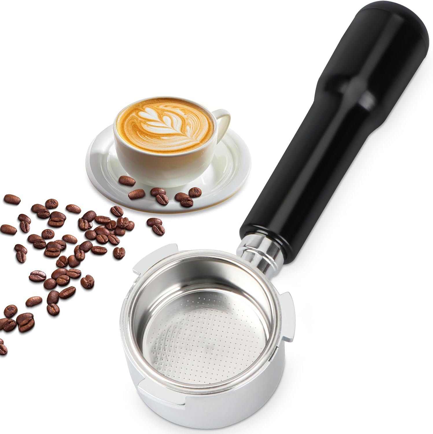 URbazaar 51mm Non Pressurized Filter Basket,Bottomless Portafilter for