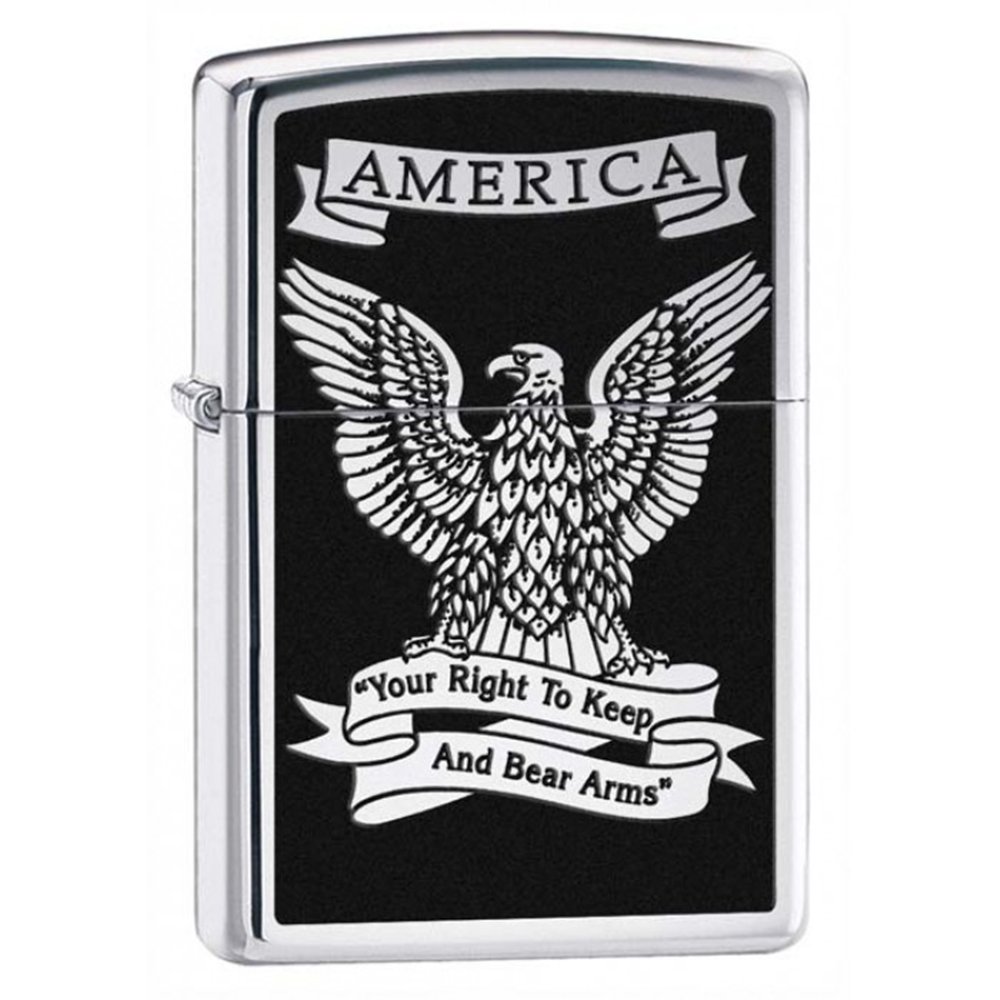 Mechero para viento libre Zippo American Eagle con grabado personalizado 7