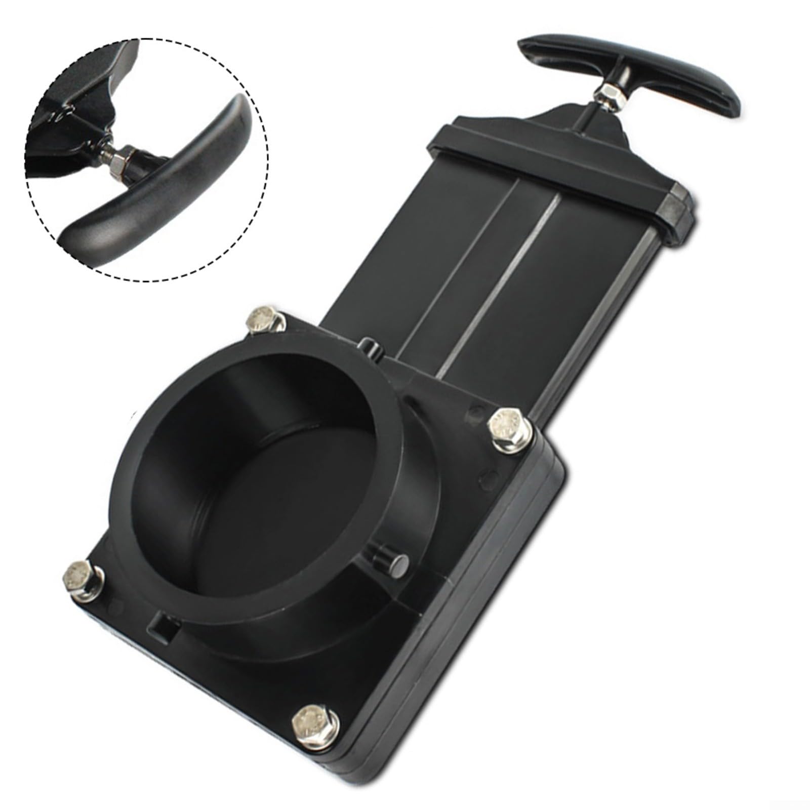 Valvola di scarico dell'acqua nera da 3 pollici per RV Camper Rimorchio Serbatoio di scarico in plastica ABS Parte cancello scarico scarico