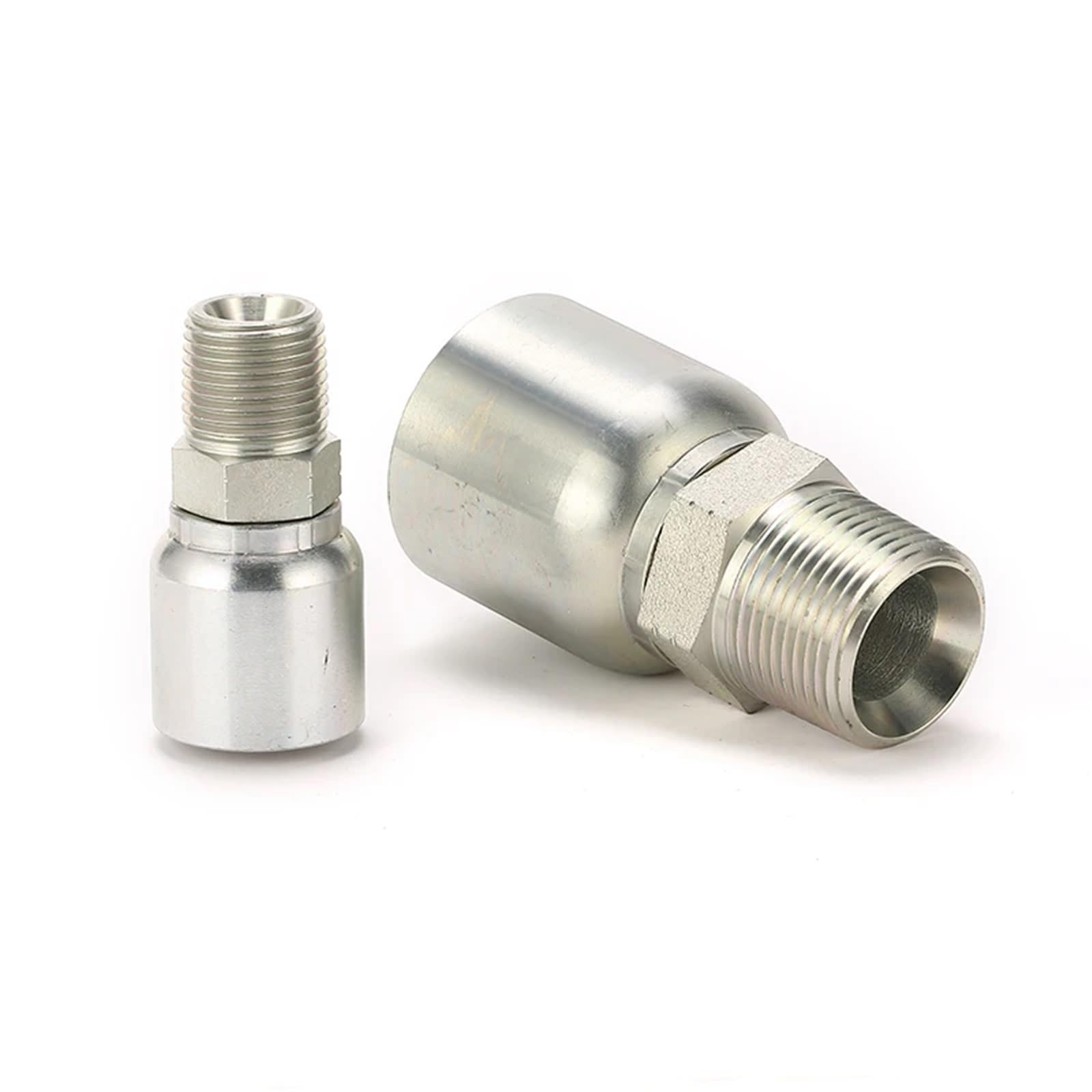 100PCS 15611-06-06PKAST NPT Fitting Male Pipe Fittings Hydraulic Hose Fitting Straight Hose Crimping Fittings