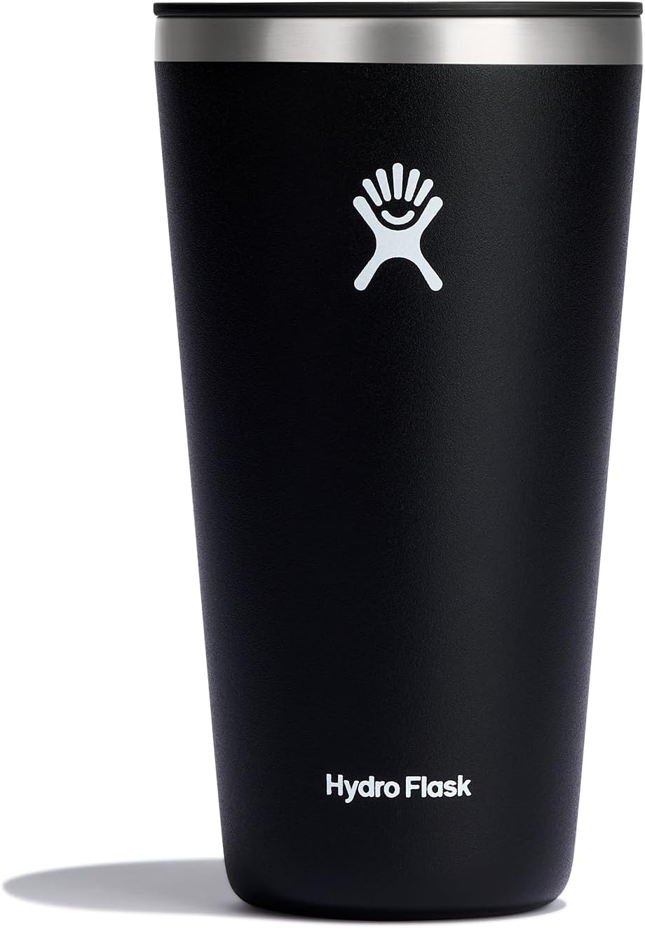 All Around Tumbler Press-in Lid, Insulated Travel Mug, Stainless Steel Coffee Cup 28 Oz Black