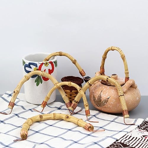 Miniatura 4 de STOBOK 3 piezas de mango de tetera de ratán, mango de tetera japonesa con cable, repuesto para tetera china, olla de cerámica, ollas de té de