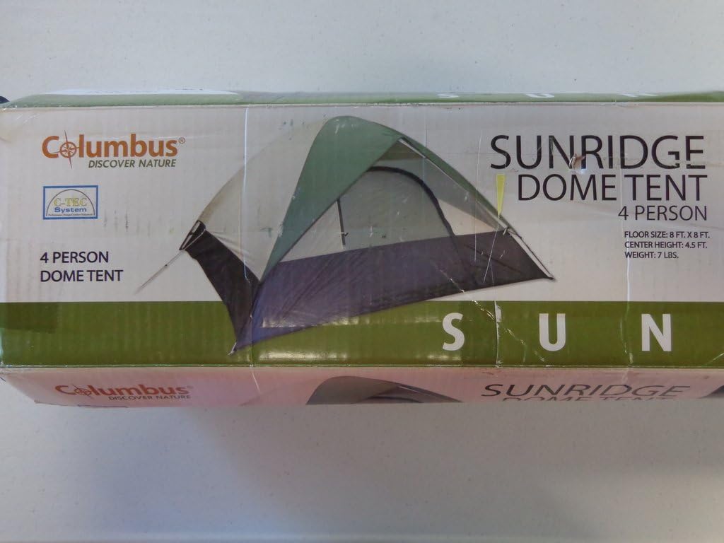 4 Person Easy Setup Tent, 8' x 8' x 54"