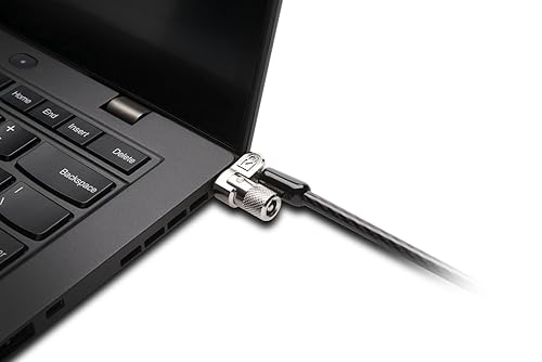 Miniatura 4 de Kensington Candado de cable para portátiles HP, Lenovo, Asus, Acer y otros dispositivos, nuevo cabezal de bloqueo giratorio más pequeño y fuerte