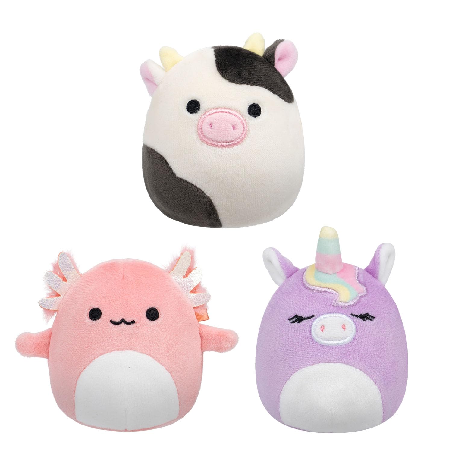 Squishmallows Original 3-inch MallowMees 3-Pack - Silvia, Connor, Archie