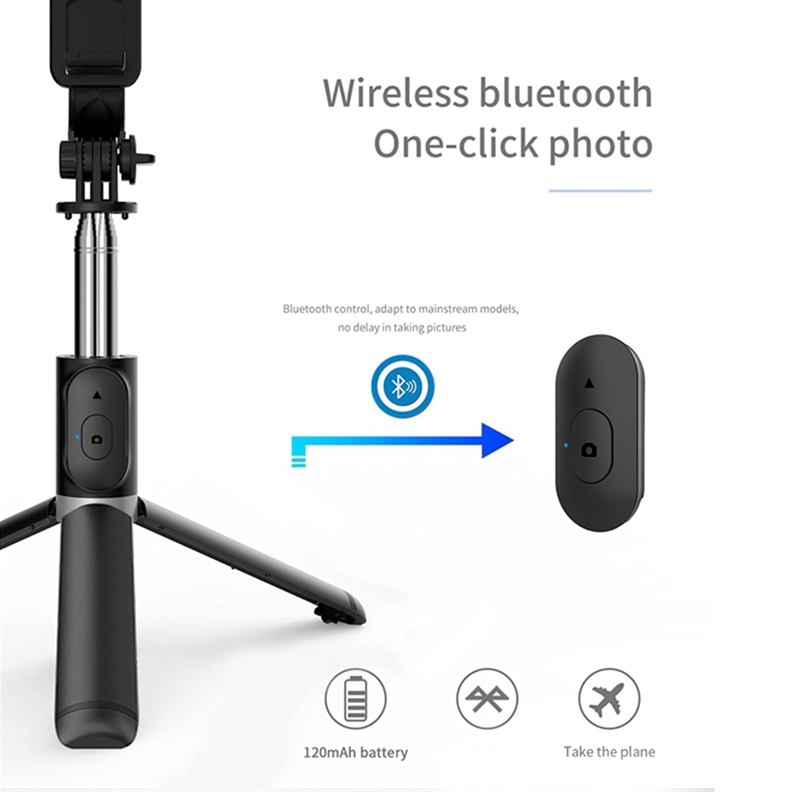 SCRUBY Statyw Bluetooth Selfie Remote Stick do smartfona