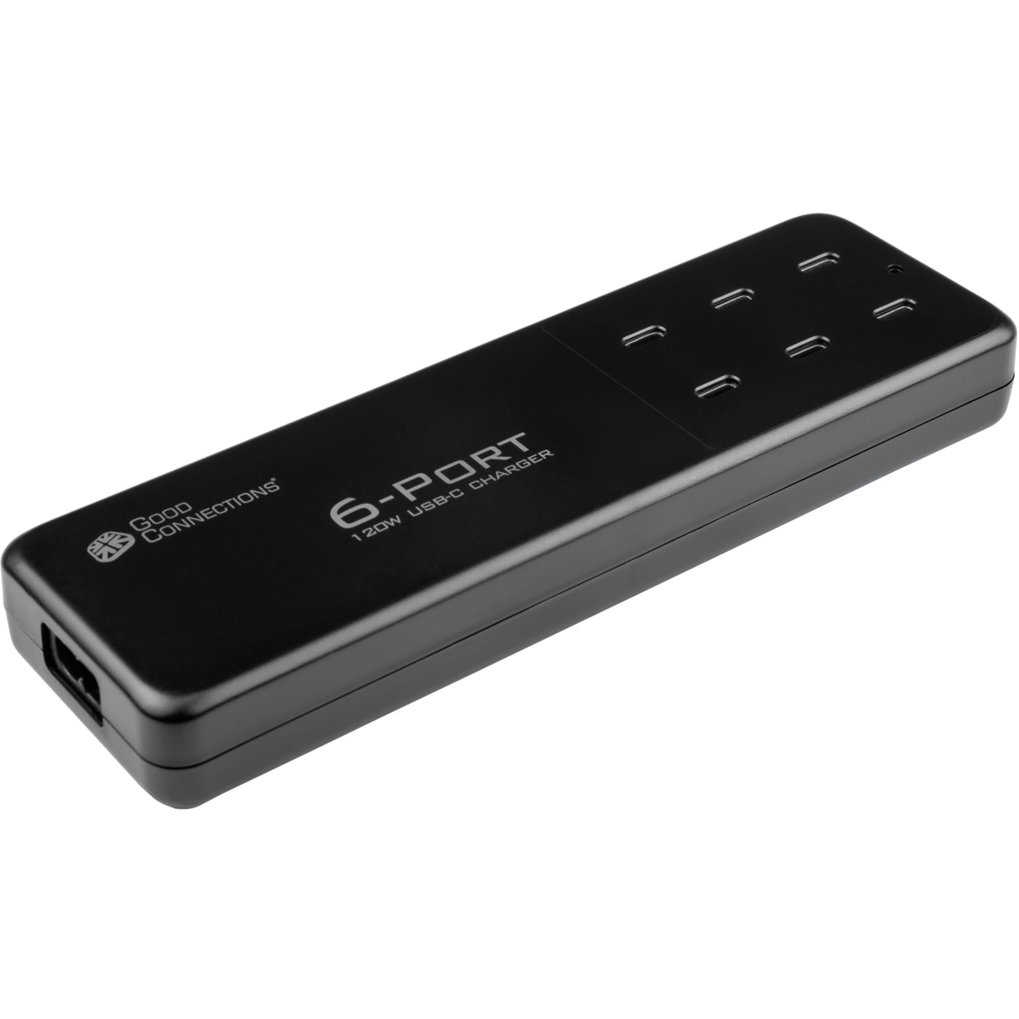 Good Connections Stazione di ricarica rapida USB 120 W – 6 porte – 6 X USB-C con max. 100 W (20 V 5 A), totale max. 120 W – PD 3.0, QC 4+ – per smartphone, notebook, tablet ecc. – nero