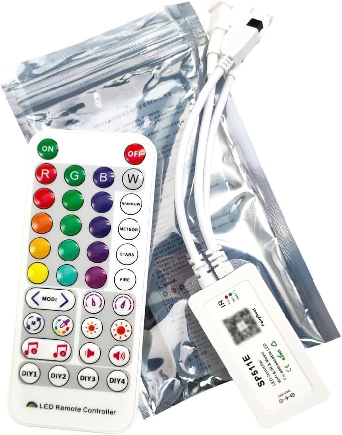 WiFi LED Music Controller APP RGBW LED Music Controller Max 6A DC5-24V SP611E WiFi Controller for WS2811 WS2812B