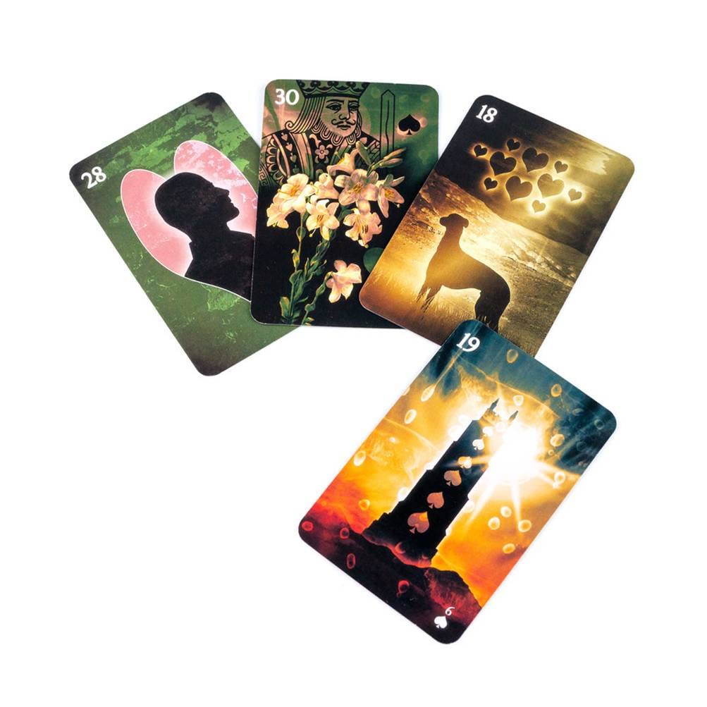 Jeu De Cartes Tarot Lénormand Healing Light – 9x6,2 Cm – Voyance Et Divination – Avec Sac De Rangement (Option)