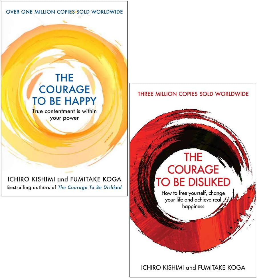 Ichiro Kishimi 2 Books Collection Set (The Courage to be Happy, The Courage To Be Disliked)