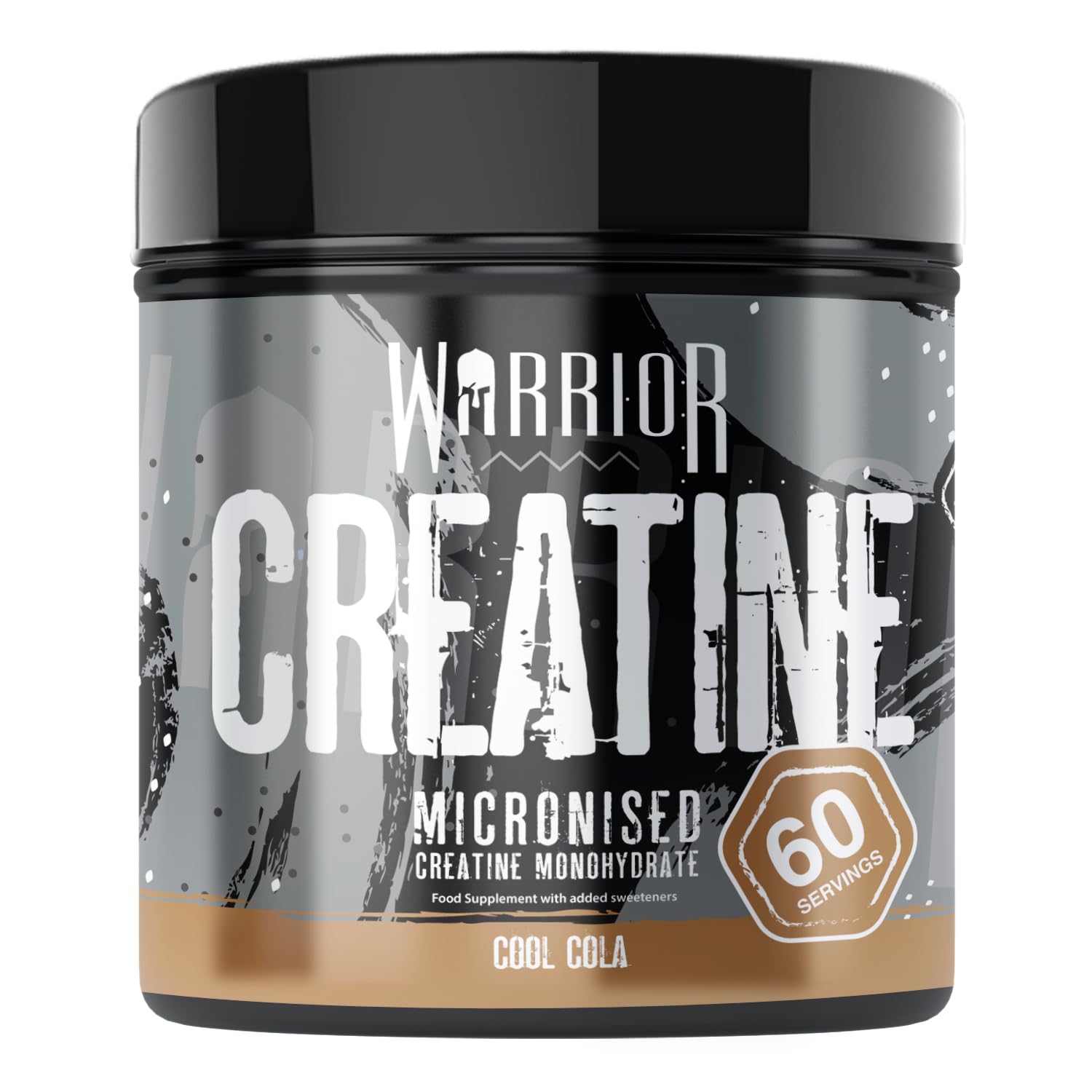 Warrior Creatine Monohydrate Powder 300g - Pure Micronised Creatine Powder Supplement - 60 Servings - Vegan - for Men & Women - Pre & Post Workout Strength, Muscle Growth & Recovery (Cool Cola)
