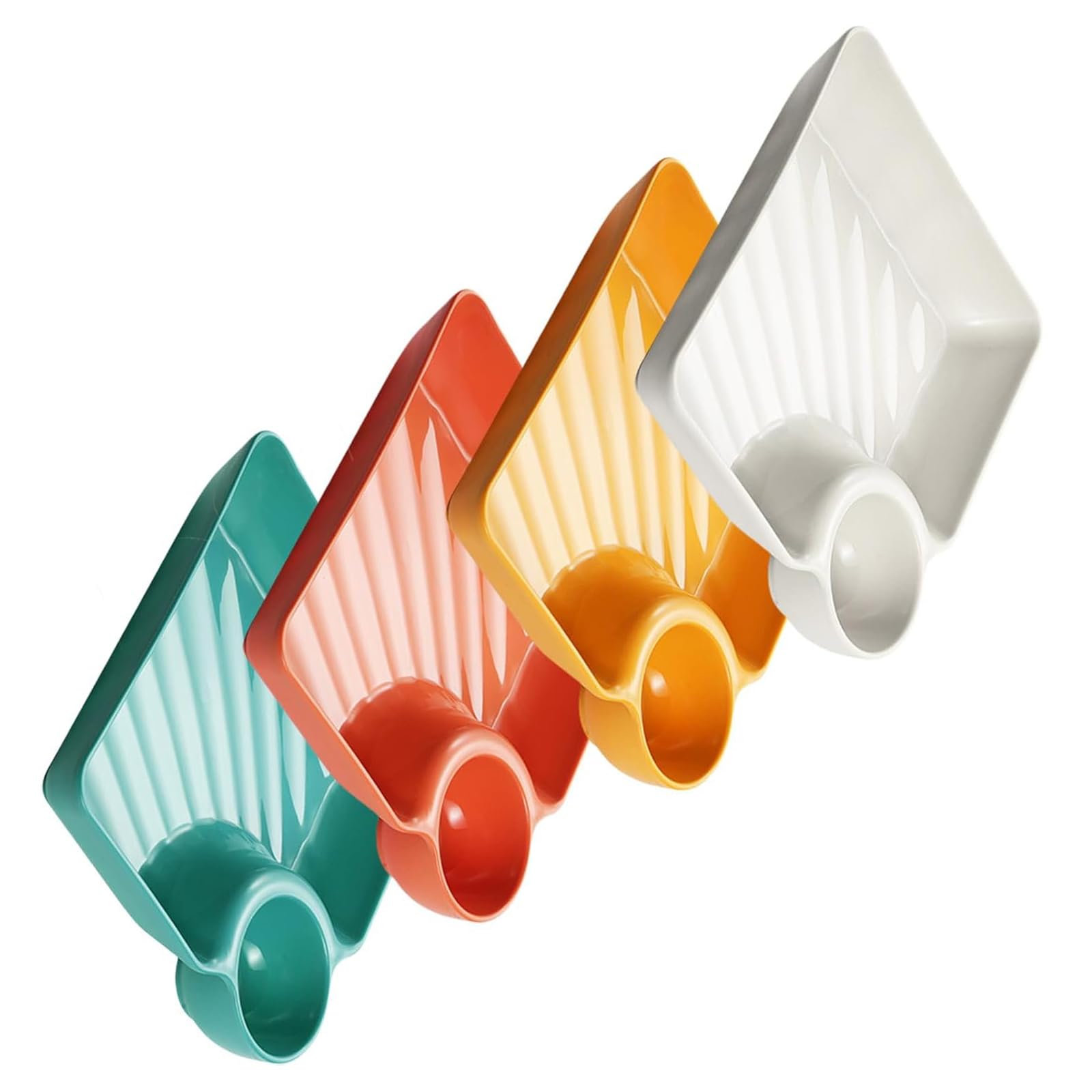 Qisuw Kitchen Serving Plates with Sections Multipurpose Sauce Container Practical Divider Tray with Multiple Compartment Appetizer Divider Plate