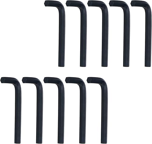 MY MIRONEY Herramienta de reparación de llaves hexagonales en forma de L de plata de niquelado, 10 Uds., 0.236 in