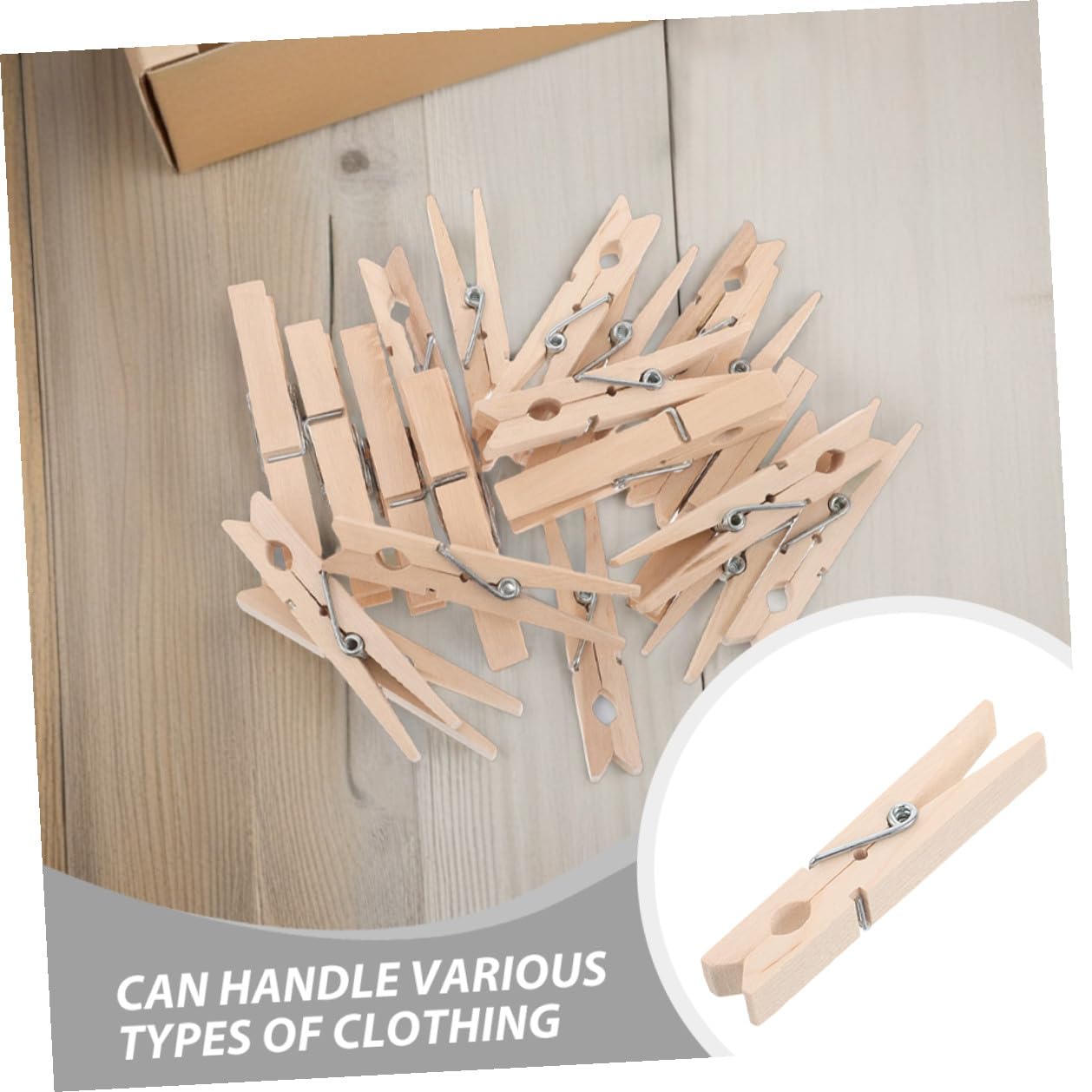 Angoily 150 Mollette in Legno Non Verniciate Multiuso Mollette Antivento per Bucato Dimensioni Compatte 72X10 CM per Uso Domestico e Viaggi