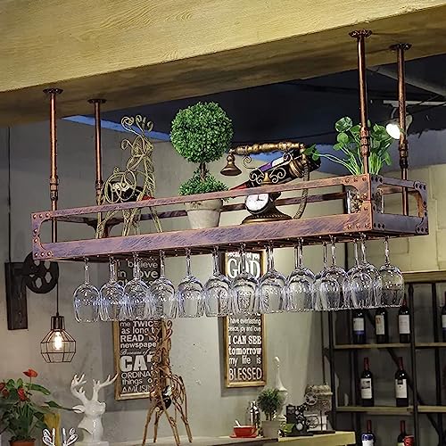 Support à verres à vin réglable pour libérer de l'espace au bar