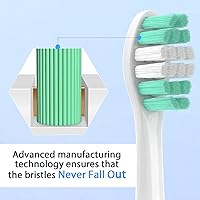 Vista 6 de Paquete de 6 cabezales de repuesto para cepillos de dientes Philips Sonicare, cabezal de cepillo de repuesto Phillips Sonicare, cabezales de cepillo