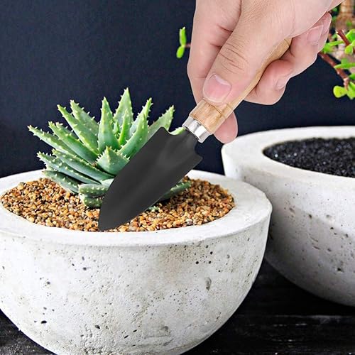 Miniatura 4 de Juego de 3 mini herramientas de jardinería para plantas, kit de pala de rastrillo de garra de pala ligera, ideal para flores y plantas, plantación