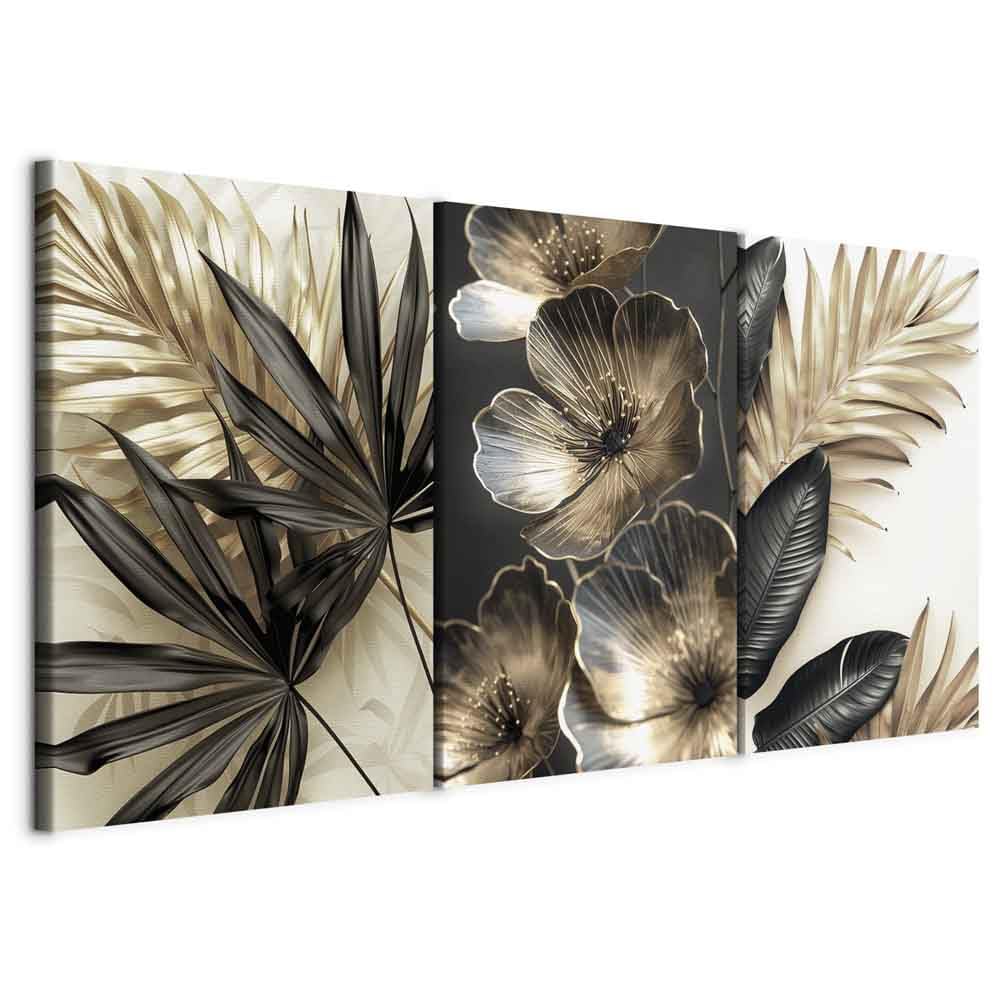 murando - Leinwandbild Set dunkle helle Farben, 120x60 cm, 3-teilig, modern