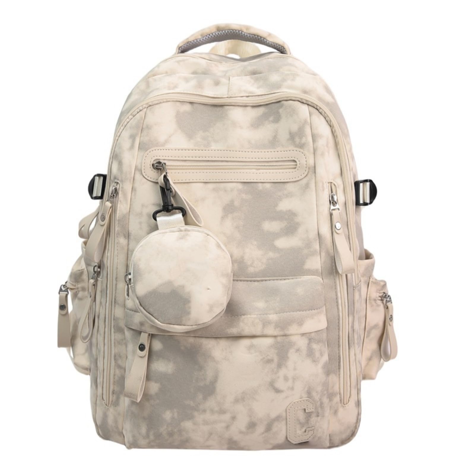 Zaino Nuovo da Donna Borsa Viaggio Femminile Zaini Scuola per Ragazze Adolescenti Libro Mochila Libro-White