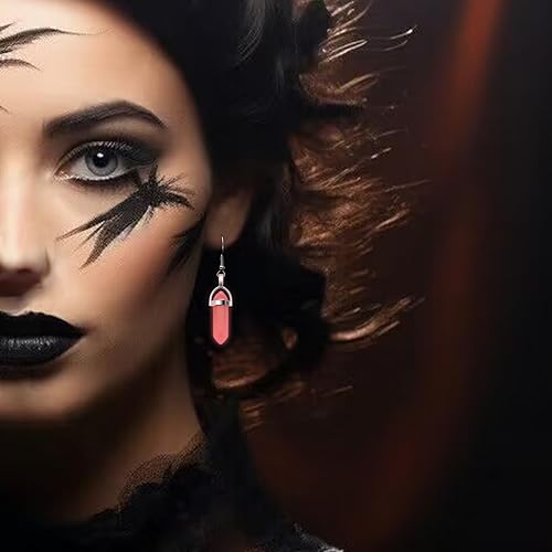 Miniatura 5 de 20 dijes de cristal curativo de 10 colores que brillan en la oscuridad, piedras naturales luminosas, colgantes hexagonales de chakras puntiagudos