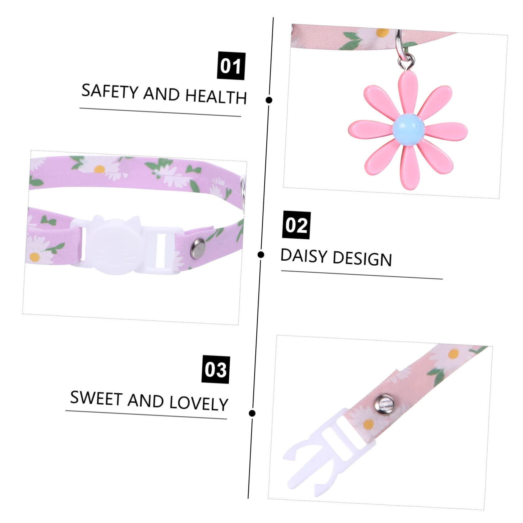 Happyyami 12stücke Teiliges Verstellbares Katzenhalsband Gänseblümchen-anhänger Für Kätzchen Farben Und Sicher Und Komfortabel Leicht Anzulegen Und Anzupassen