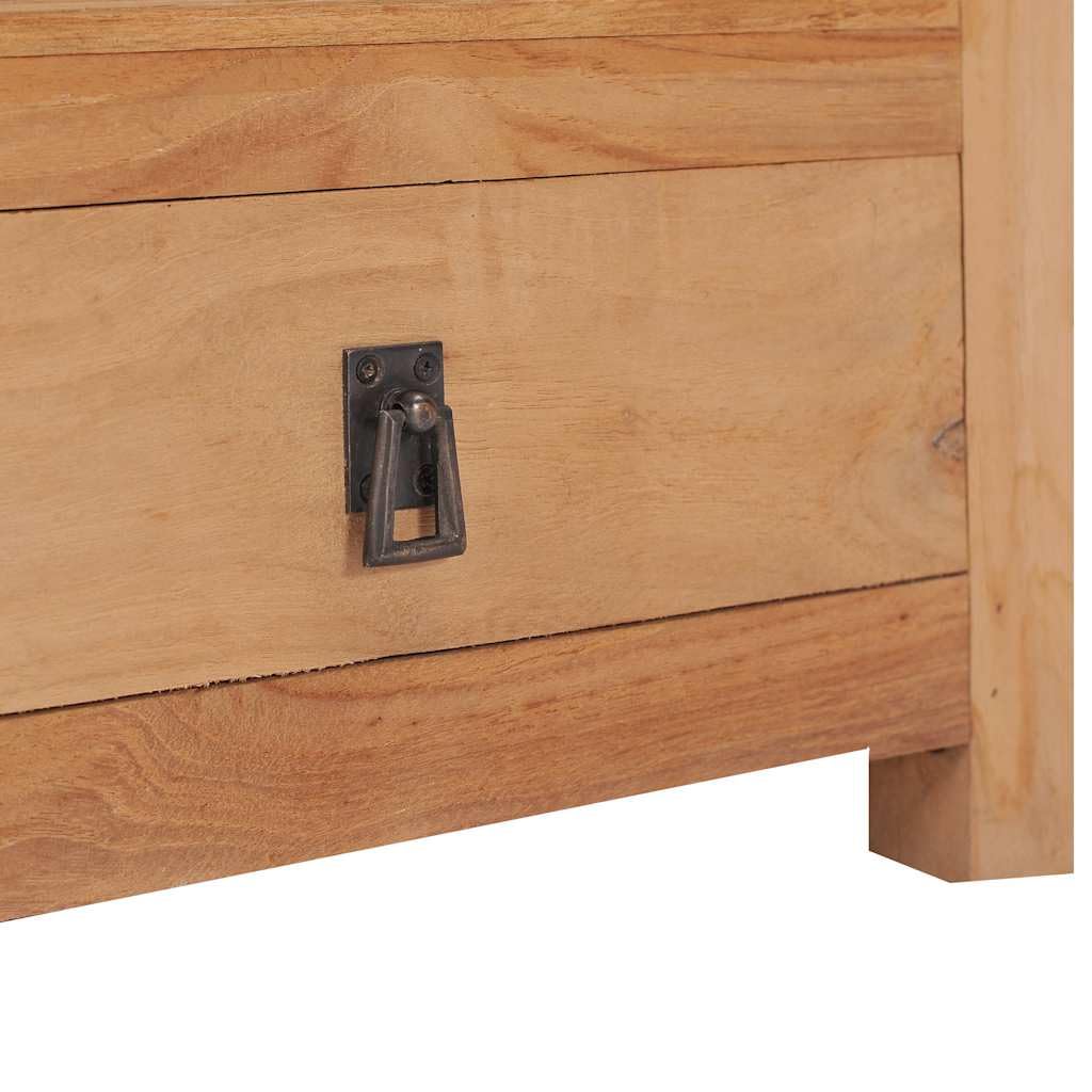 vidaXL Table de Chevet Table de Nuit Armoire de Chevet avec 1 Tiroir et 1 Etagère Chambre à Coucher Intérieur 40x30x50 cm Bois de Teck Massif