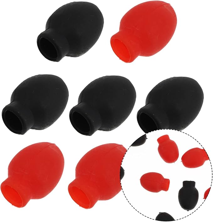 Puntas de práctica para baquetas de silicona 8pcs miniatura 8