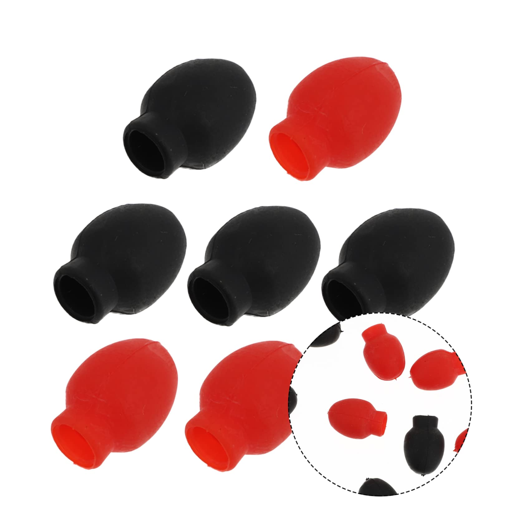 24piezas Puntas De Para Baquetas De Batería Accesorios Silenciosos Para Práctica De Percusión Compatible Mayoría De Baquetas